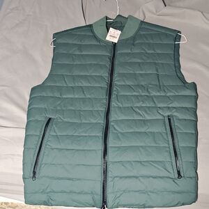 J. Crew Men's Teal Quilted Vest